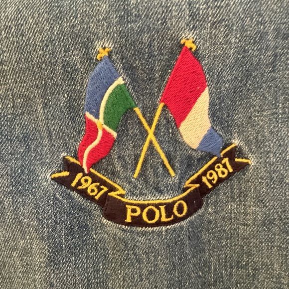 Vintage Polo Ralph Lauren 1987 Denim Bomber Jacket. Excellent condition. - Picture 7 of 12